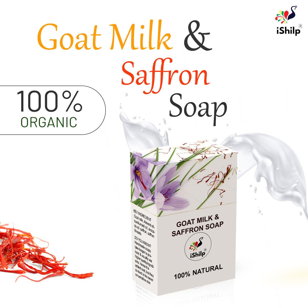 Goat milk & saffron soap